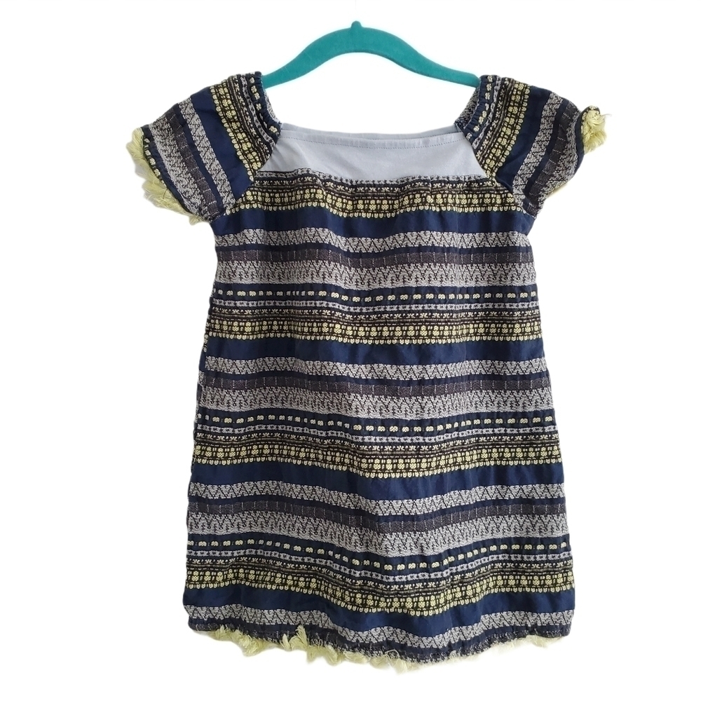 Tucker + Tate Blue Striped Tassel Summer Dress Tunic